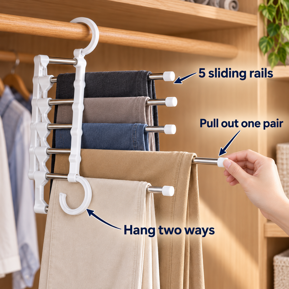 Multi-Functional Pants Rack