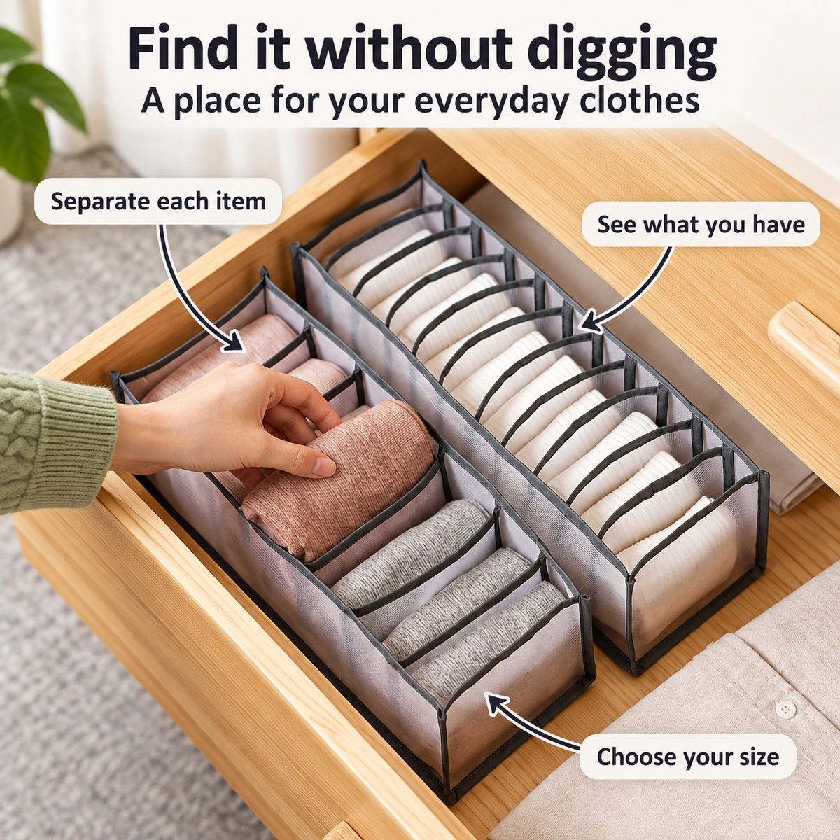 Drawer Clothes Organizers