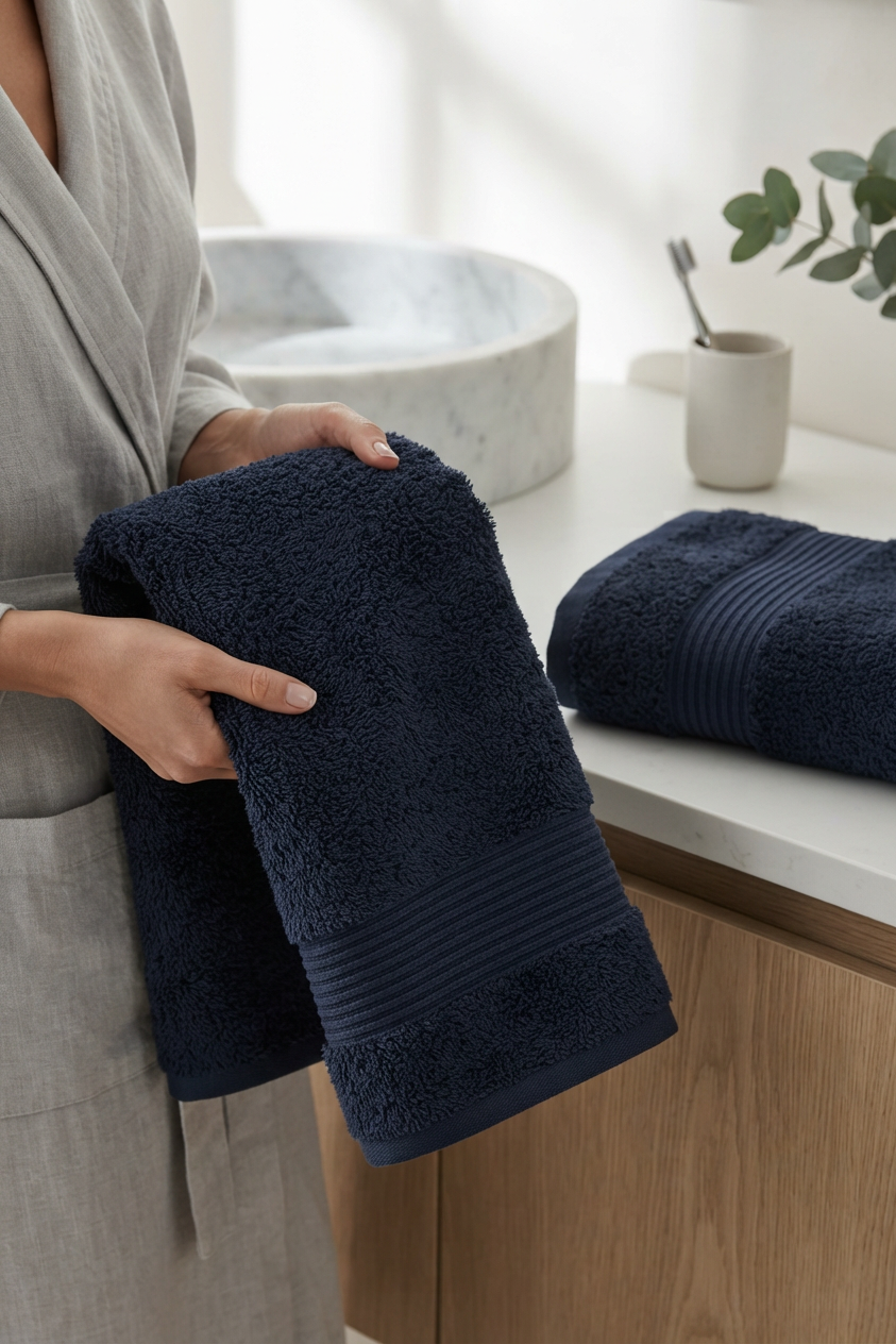Boulevard Bath Towel Set – Azure | 2 Pieces