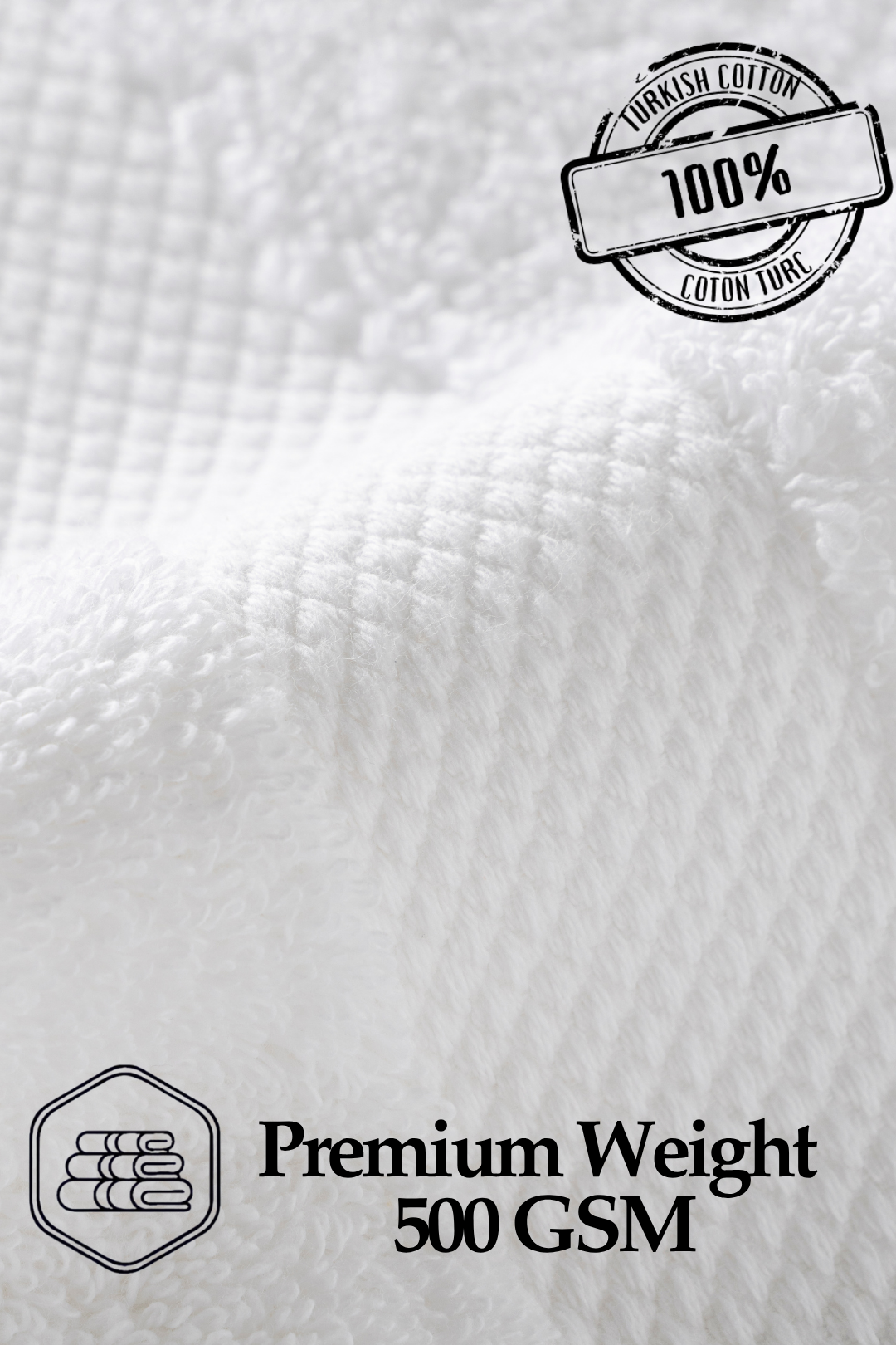Mood Face Towels – White | 12 Pack
