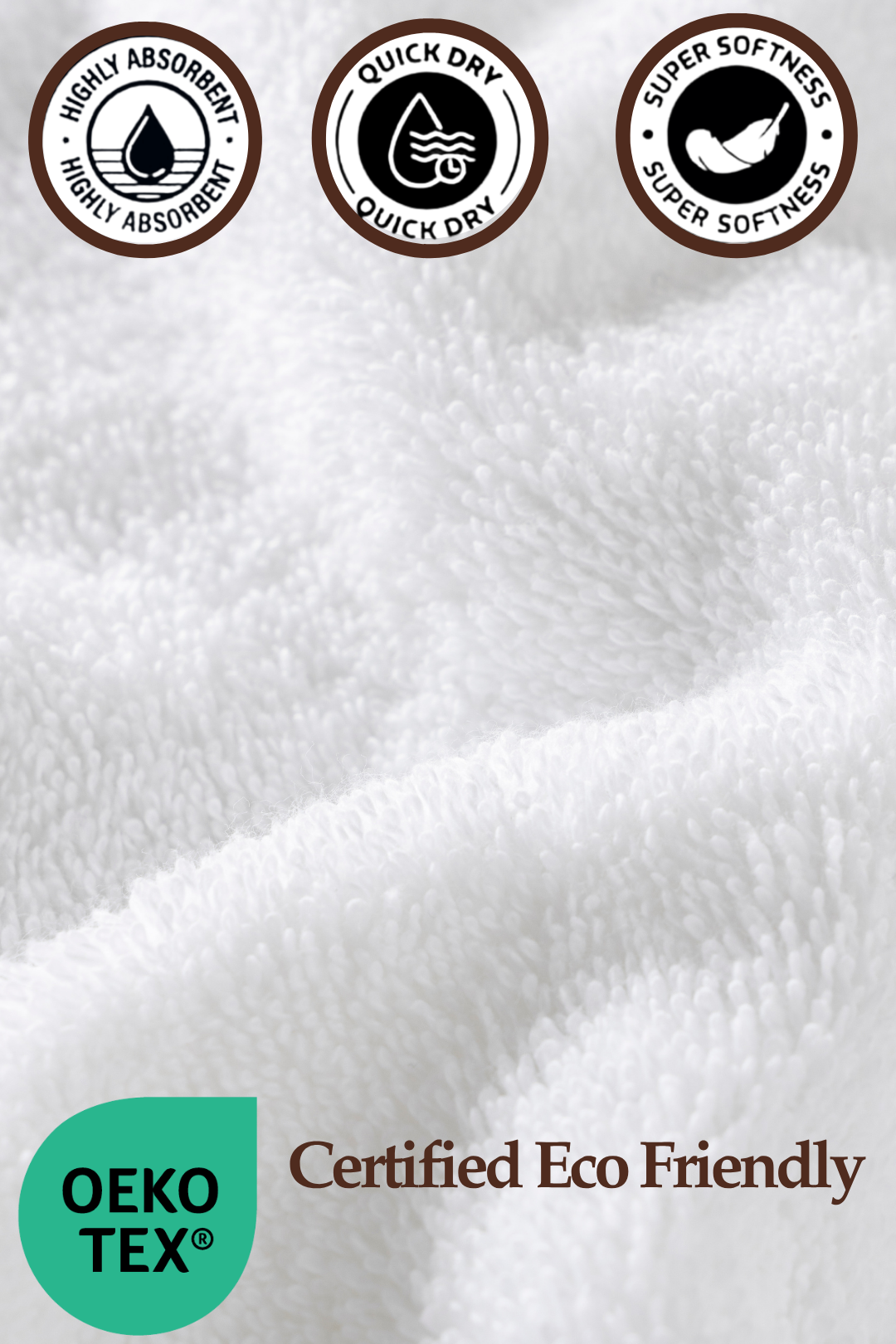 Mood Face Towels – White | 12 Pack