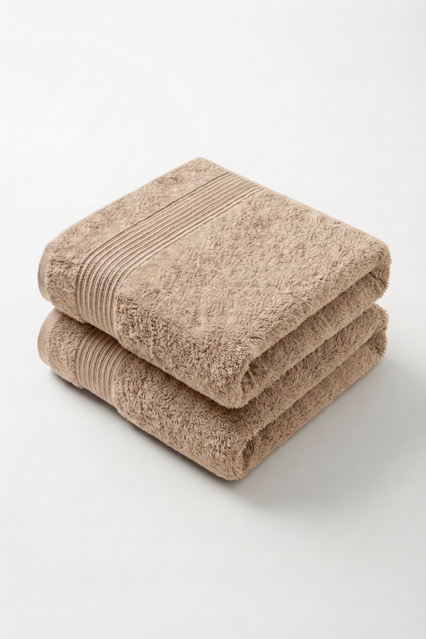 Boulevard Bath Towel Set – Ivory | 2 Pieces