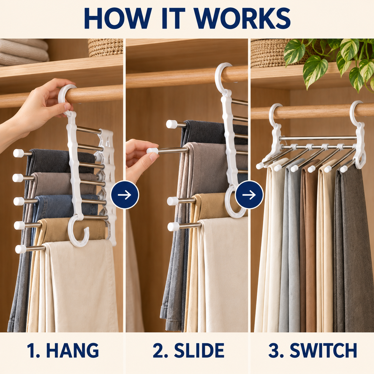 Multi-Functional Pants Rack