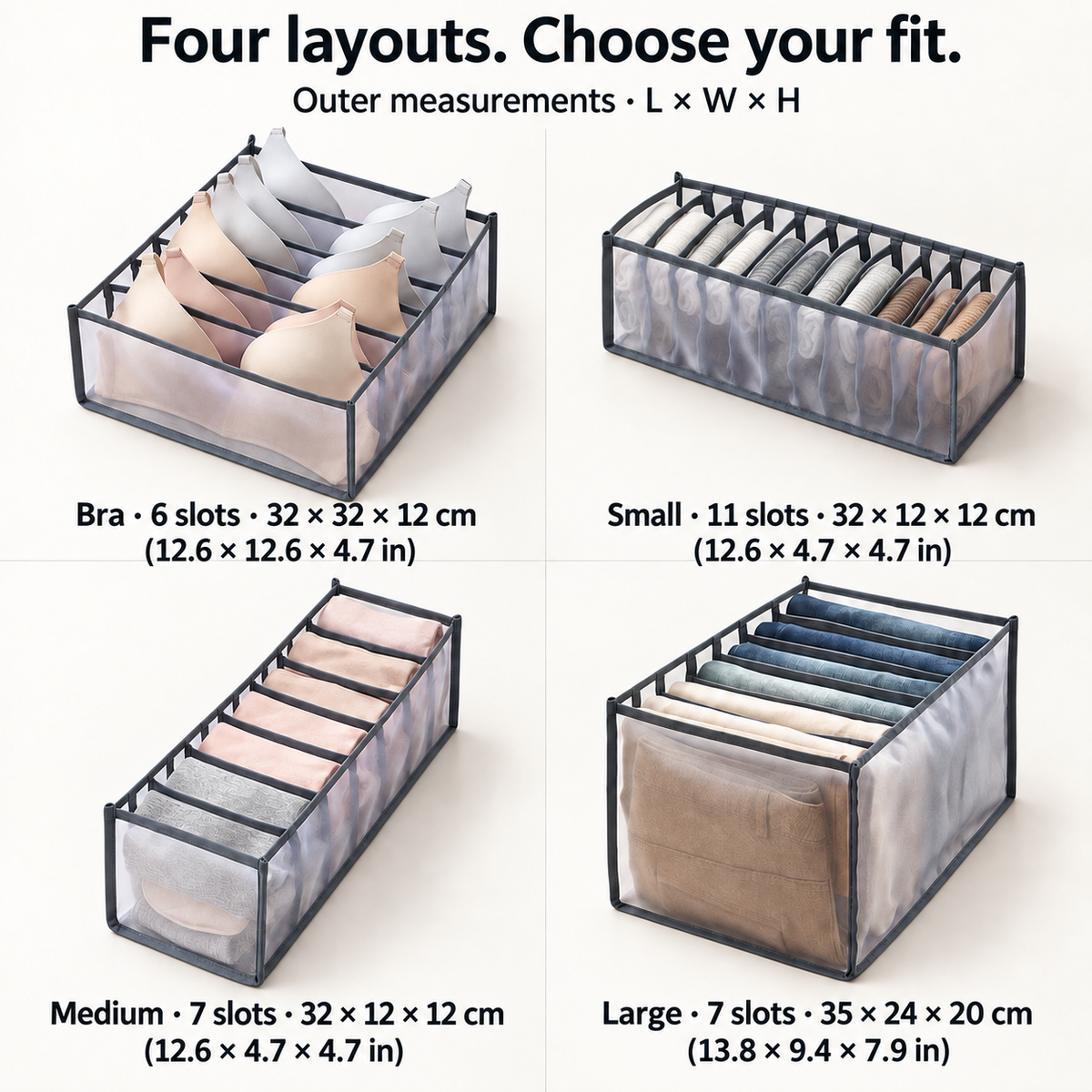 Drawer Clothes Organizers