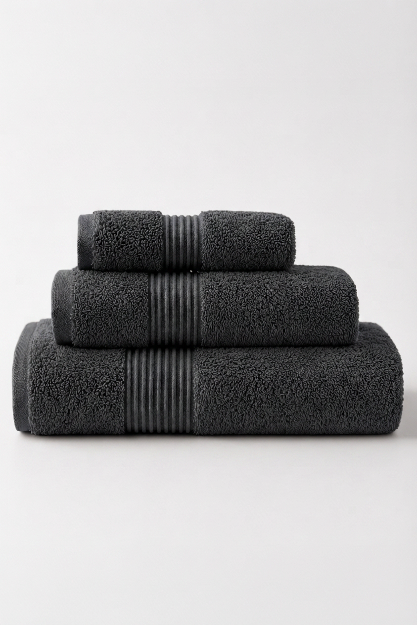Boulevard Complete Towel Set – Silver | 3 Pieces