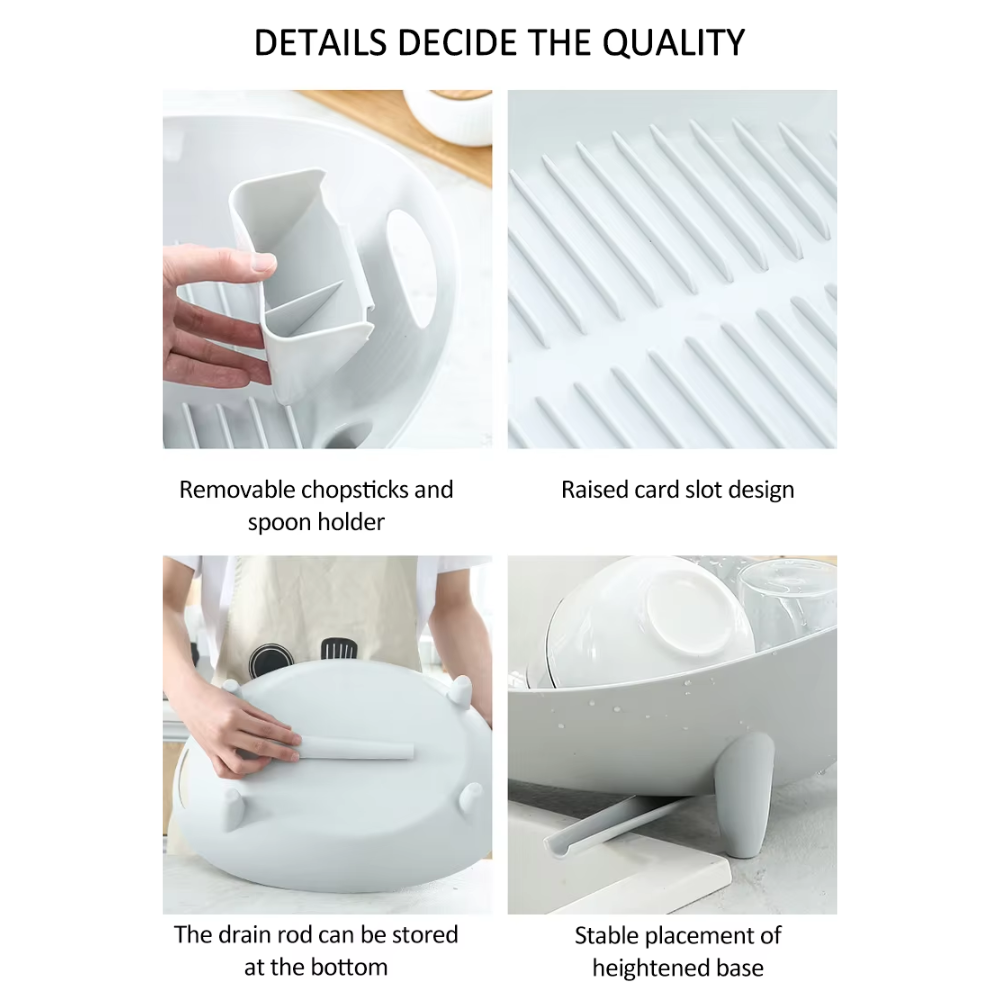 Rackora™ | Aesthetic Dish Drying Rack