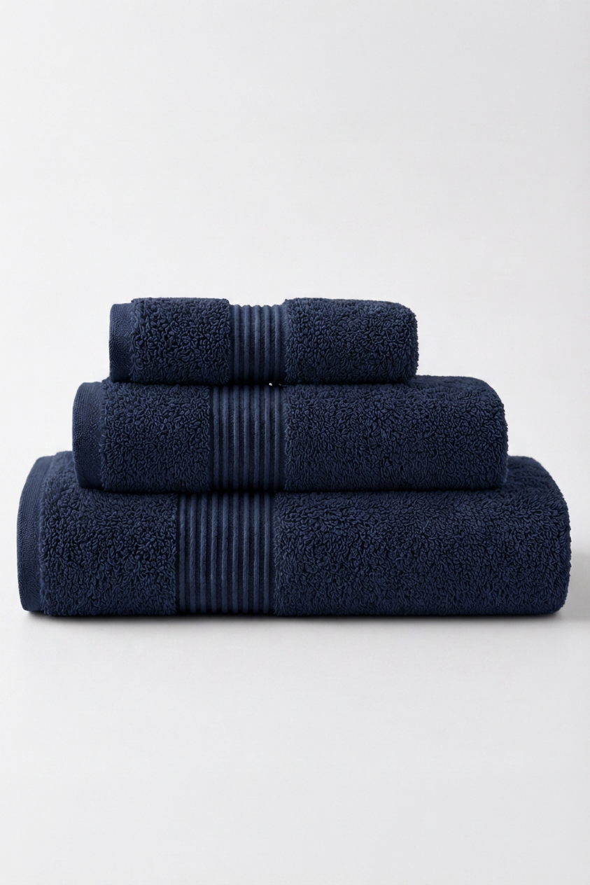 Boulevard Complete Towel Set – Azure | 3 Pieces