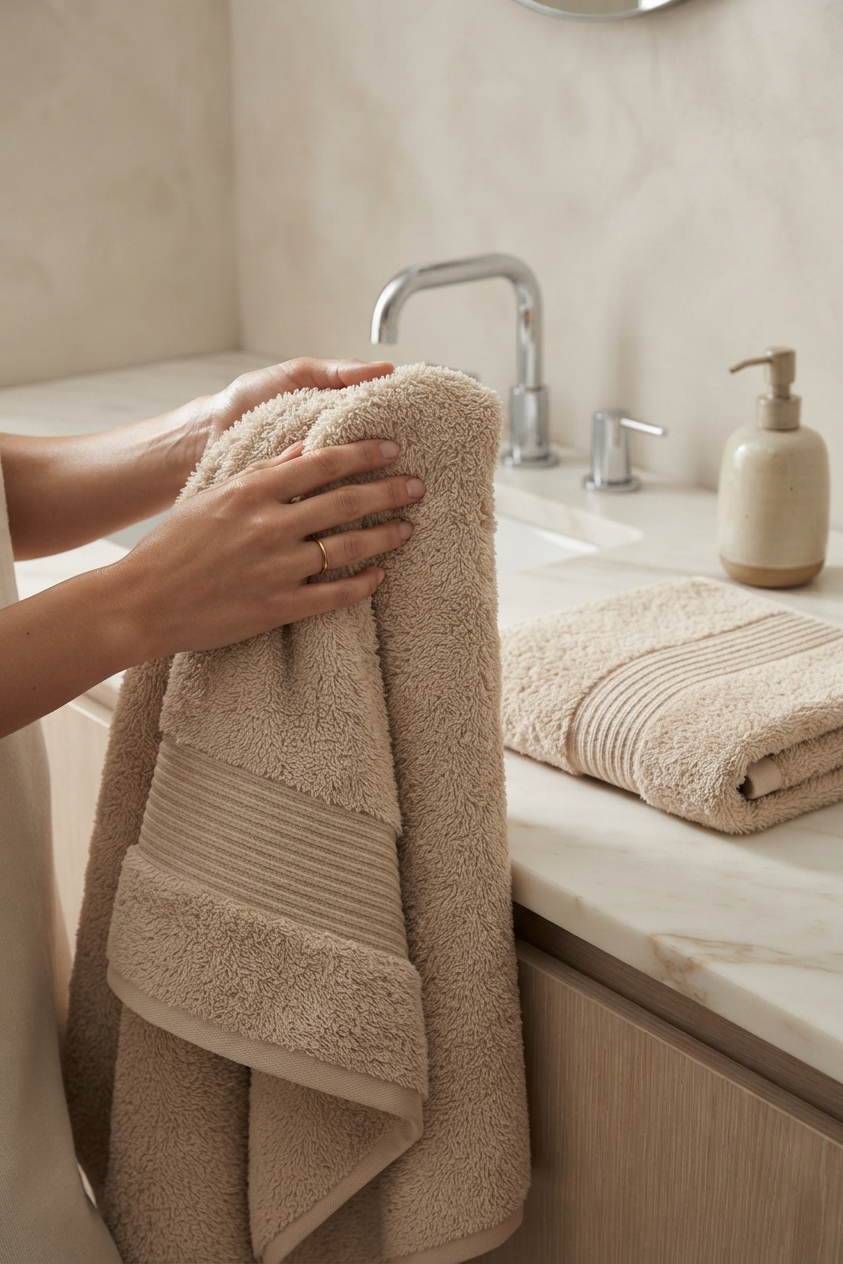 Boulevard Bath Towel Set – Ivory | 2 Pieces