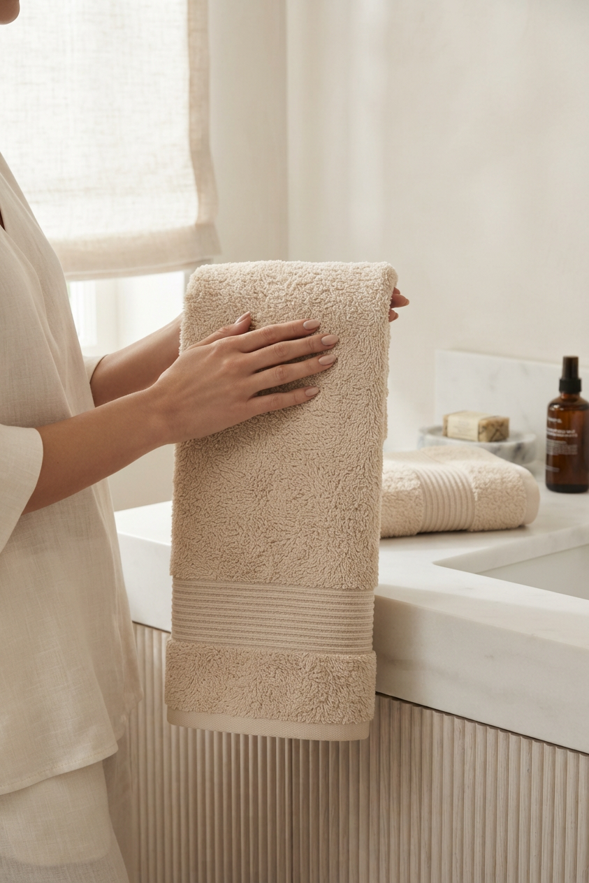 Boulevard Bath Towel Set – Ivory | 2 Pieces