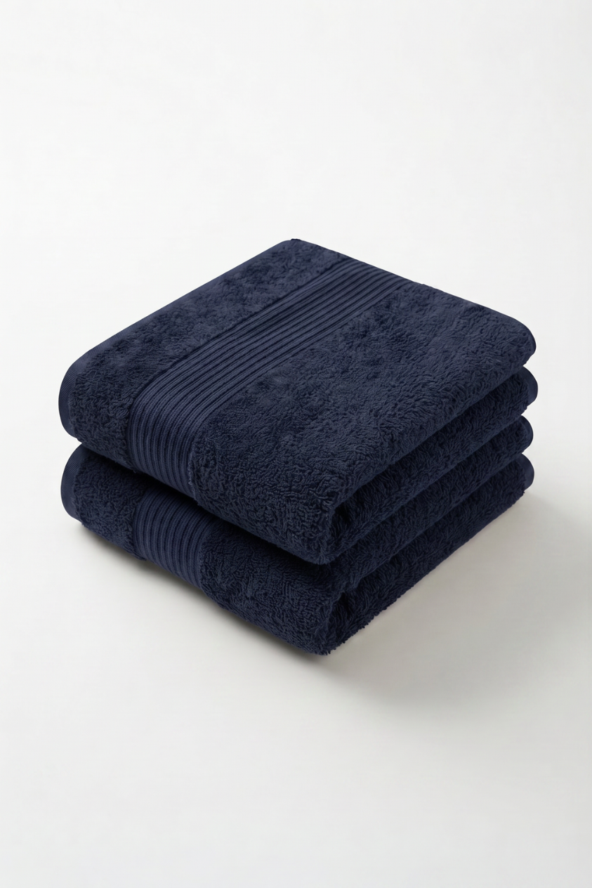 Boulevard Bath Towel Set – Azure | 2 Pieces