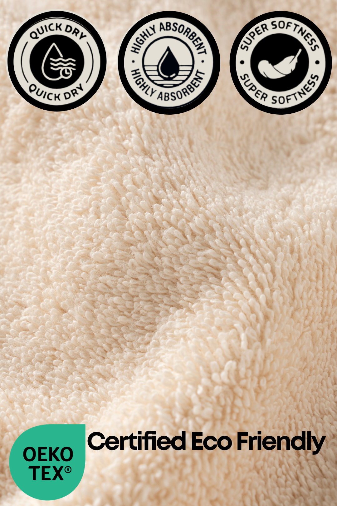 Boulevard Bath Towel Set – Ivory | 2 Pieces